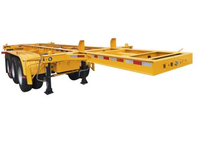 China 30 Ton Skeleton Semi Trailer 20Ft 40Ft  Tipping Skel Trailer for sale