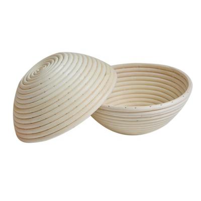 China Viable Pastry Baking Tool 10 Inch Round Rattan Bread Proofing Basket for sale