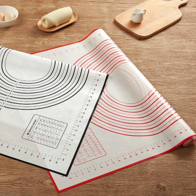 China Sustainable Silicone Bread Dough Pastry Baking Rolling Mat for sale