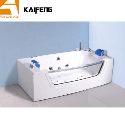 China Hydromassage Jets Moder Hydraulic Bathtub with Tempered Glass, KF-637 for sale