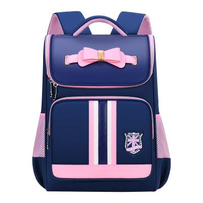 China Korean version of the new waterproof children's schoolbag of the bow girl's primary school schoolbag to reduce the burden for sale