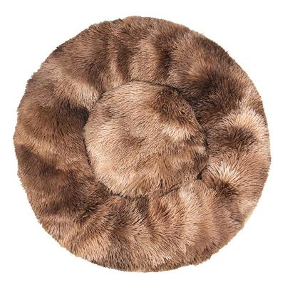 China 2021(dropshipping)Waterproof Hot Sale Fluppy Faux Fur Donut Bed Around Pet Bed For Dog And Cat In Stock for sale