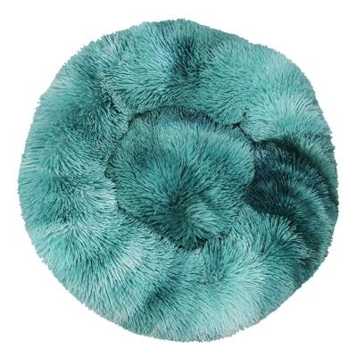 China 2021(dropshipping)Waterproof Hot Sale Fluppy Faux Fur Donut Bed Around Pet Bed For Dog And Cat In Stock for sale