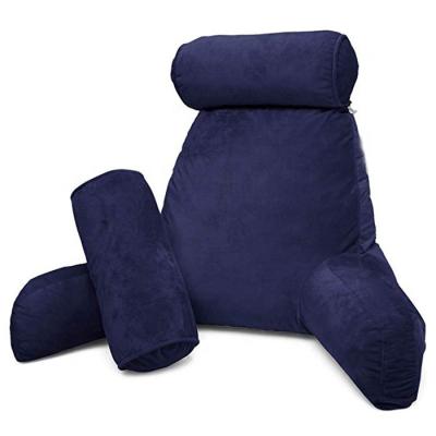 China Folded back support reading memory foam almohada pillow for bedding for sale