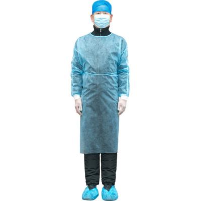 China Prevent Droplets Safety Breathable Isolation Suits Coveralls Work Wear PP Disposable Pe Protective Clothing In Stock Wholesale for sale