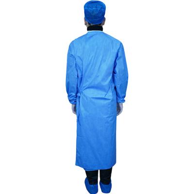 China Prevent Droplet Isolation Suit 55gsm sf Safety Medical Clothing Worksuit Disposable Protective Clothing Coverall for sale