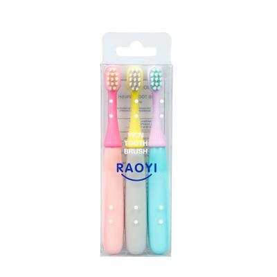 China OEM Colorful Custom Logo Kids Cute Toothbrush Child Small Toothbrush for sale