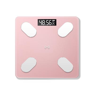 China Temperature Display Health Care Products Electronic Digital Bathroom Body Fat Personal Weighing Promotional Gift Connected BMI Scale for sale