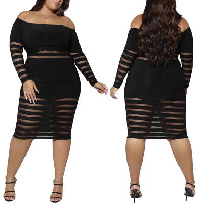 China Best Wholesale Price Anti-Static Plus Size Women Clothing Summer Dress Custom Wrap Hip Plus Size Dresses 4xl 5xl 6xl 7xl for sale