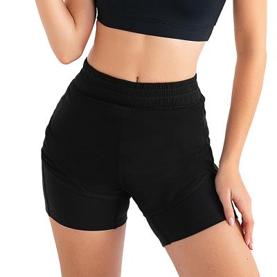 China 2021 New Arrivals Women Breathable Ladies Gym Shorts Sportswear Running Custom Logo Quick Dry Pocket Yoga Shorts Pants for sale