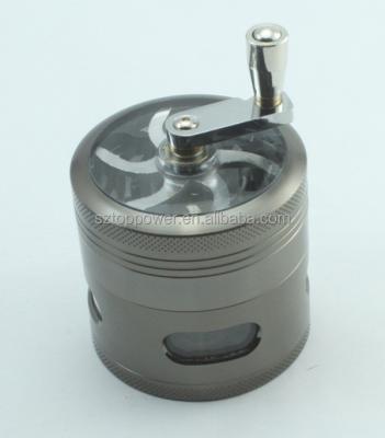 China High Quality Custom Crank Herb Grinder Zinc Alloy for sale