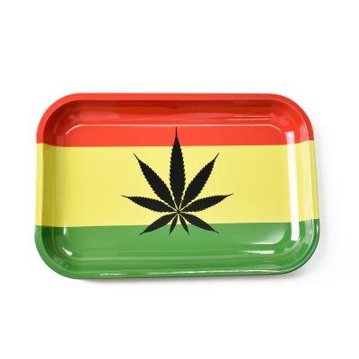 China Rolling Cigarette Herb Metal Rolling Tray 180X125mm for sale