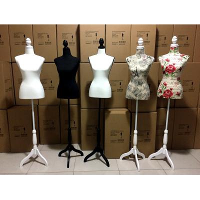 China Adjustable polyfoam material half body with adjustable dress base shape for sale