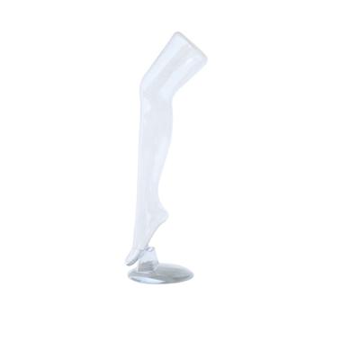 China Transparent Clear Plastic Leg For Transparent Half Socks Mannequins for sale