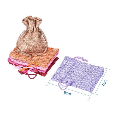 China 15 Color Burlap Jewelry Storage Container  Children Candy Jewelry Storage Cute Small Cloth Bag for sale