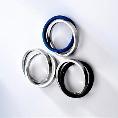 China 3MM Decompression Male Ring Set Rotating Stainless Steel Couple Ring JIEZHI-FBL-0000384 for sale