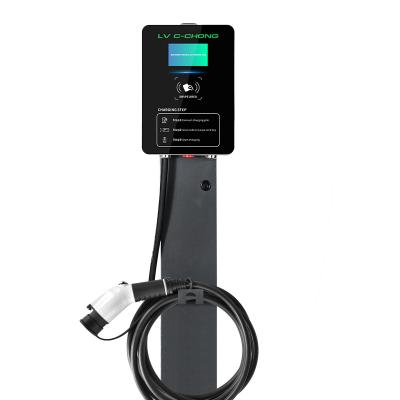 China OEM 7kw Wallbox Type2 AC Ev Charging Station,wallbox 7 KW 11KW 14KW Charger Stack For Electric Cars 0H0100 for sale