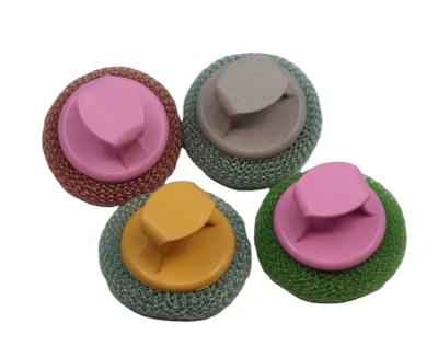 China Sustainable Plastic Scourer Wash Kitchen Playbrush Cleaning OEM Customized Style Packing Pcs Machine Color Feature Hand Eco Material Size for sale