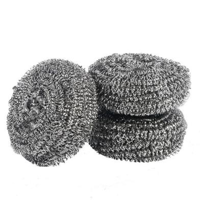 China Sustainable Good Quality Wire Dish Scrubber Stainless Steel Ball Brush Kitchen Washing Cleaning for sale