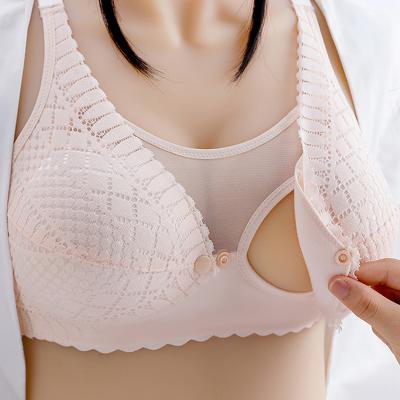 China Seamless Maternity Bra Nursing Nursing Bra Cotton Radiation Protection Bras New For Pregnant Women Feeding Underwear Nursing Clothes for sale