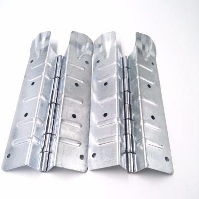 China 220*80*1.2mm Industrial Metal Galvanized Pallet Collar Hinge Steel Metal Stamping Sheet Pallet Collar Hinges for sale