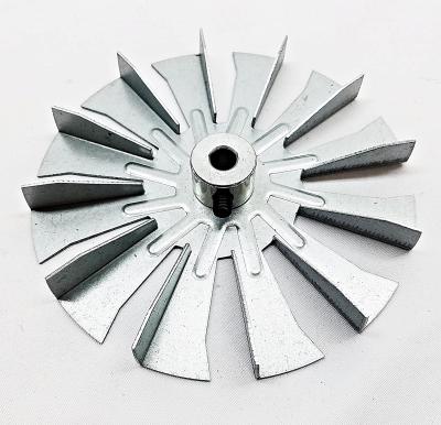 China Aluminum Fireplace Vane Combustion Fan Pumps Single Vane Universal Fan Blade for sale