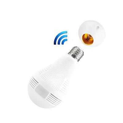 China Built-in Siren 360 Wireless Wifi 960P Fisheye Security Surveillance Light Bulb CCTV Camera Panoramic IP Bulb APP ICSEE Camera for sale