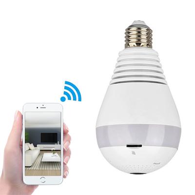 China Siren Bulb Security Camera 1080P Built-in Smart Panoramic Motion Sensor V380 Night Vision FHD 360 Led Lamp WIFI IP Camera for sale