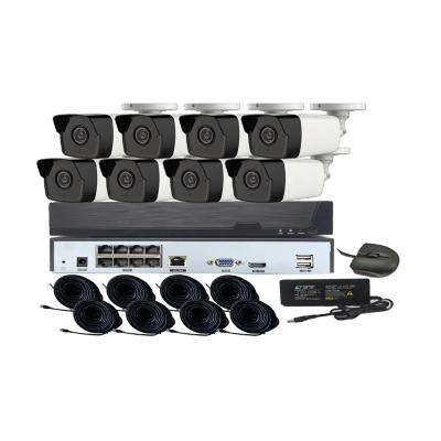 China NIGHT VISION 3MP POE NVR Camera Kit HD IP Bullet Camara 8CH Support Viewing Security Camera Mobile NVR System Set for sale