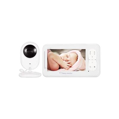 China Built-in Digital 2.4Ghz Wireless Siren Camera 4.3 Inch LCD Screen Night Vision Temperature Audio Baby Monitor for sale