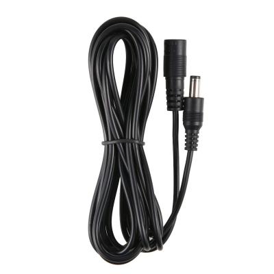 China Male Female Connector 0.5M 1M 2M 3M 4M 5M 6M 7M 8M 10m Wire Power Cord Extension CCTV Camera Black DC 12V Power Cable 5.5mm*2.1mm For CCTV for sale