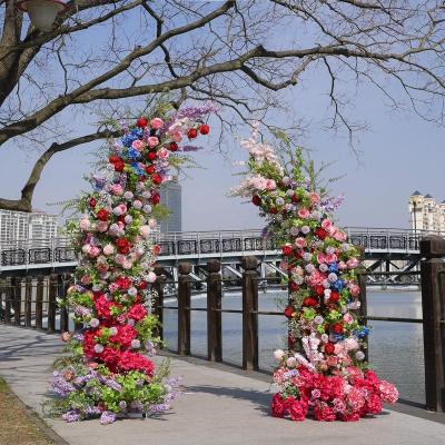 China Wedding Decoration 2023 New Backdrop Arch Party Flower Arch Decoration Floral Arrangement Including Frame for sale