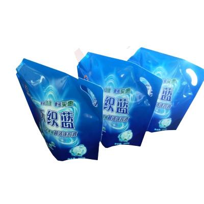 China Eco Friendly Heat Seal Heat Seal Household Hand Wash Liquid Packaging Bag With Plastic Spout for sale