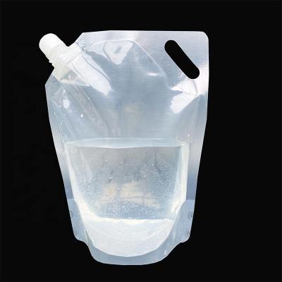 China Wholesale Clear Juice Pouches 250ml 350ml 500ml 1000ml Flat Bottom Plastic Holder Barrier Spout Bag Up Bag for sale