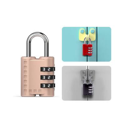 China Zinc Alloy Travel Luggage Locks 3 Digit Combination Keyless Suitcase lock Zinc alloy Travel Waterproof Combination Padlock for sale