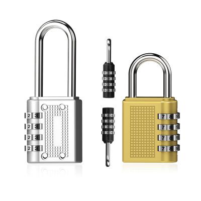 China Durable Amazon Hot Selling Mechanical Combination Lock 4 Digit Padlock Combination 04B Wholesale Keyless Travel Padlocks for Gym Drawer for sale