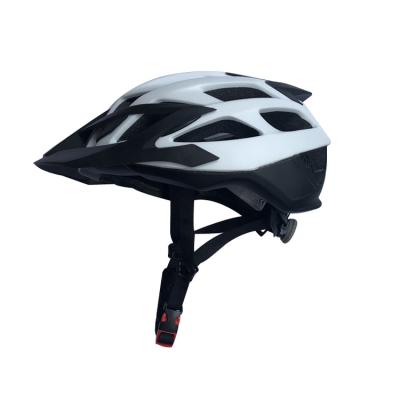 China Lightweight Sun Visor Monu High Quality Helmet PC+EPS Composite Material Safety Mountain Bicycle Helmet With Non-removable Sun Visor for sale