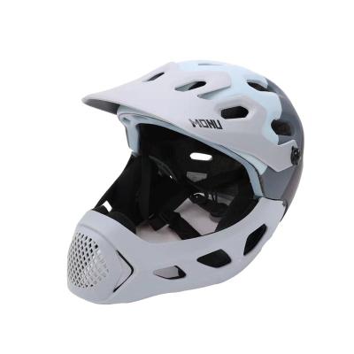 China Custom CE ENV Monu OEM Full Face Mountain Bike Helmet Road MTB Helmet Light Weight Best Professional Stylish Helmet Inclined Dustproof Windproof CE Helmet for sale