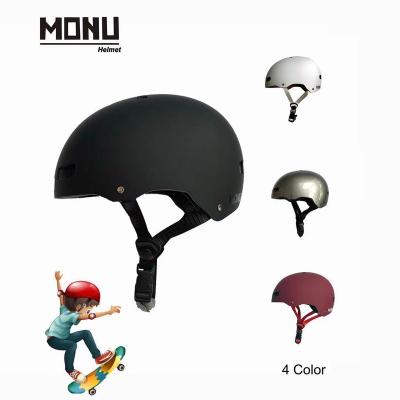 China Monu CE ABS Shell ENV Windproof Foaming Skateboarding Helmet with Movable Chin Bar Pad Adult Skiing Skateboard Skating Helmet for sale