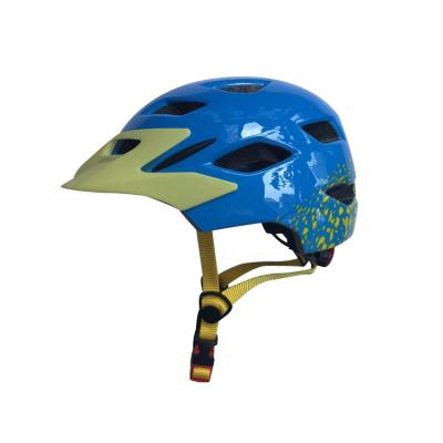 China Monu Children Helmet With Bright Lamp Windproof Composite Material And Detachable PP Sun Visor Kids Bike Protective Helmet for sale