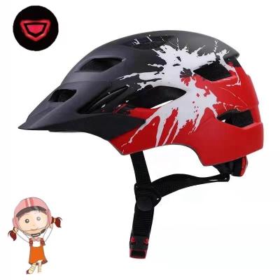 China Monu Integrated ENV Windproof CE PP Sun Visor Children Kids Removable Helmet With LED Light For Skateboard Bicycle for sale