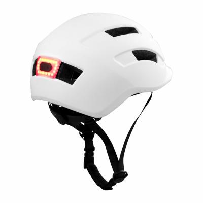 China OEM ODM Dirt Bike Urban Commuting Helmet/Mountain Bicycle/Recycling/E Bike Scooter MONU Scooter Helmet For City Street Riding With LED Light Warning Sun Visor for sale