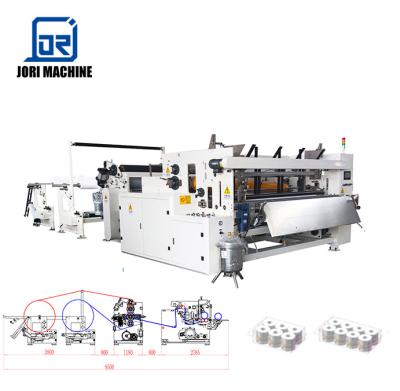 China Factory JORI full automatic 2200mm jumbo roll toilet paper tissue paper rewinding machine for sale