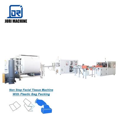 China Hotels Automatically V Times Facial Tissue Paper Machine With Soft Paper for sale