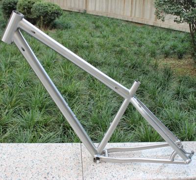 China High Strength Titanium Mountain Bicycle Frame With Thru Axle Titanium Frame 26er Bike Dropout MTB Ti Bike Frame 29er for sale