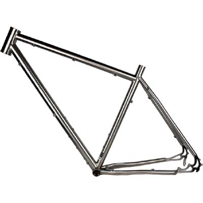 China Road Bikes Titanium Road Bike Frame 44mm Head Tube Ti Road Bike Frames 700C Cyclocross Titanium Bike Frame for sale