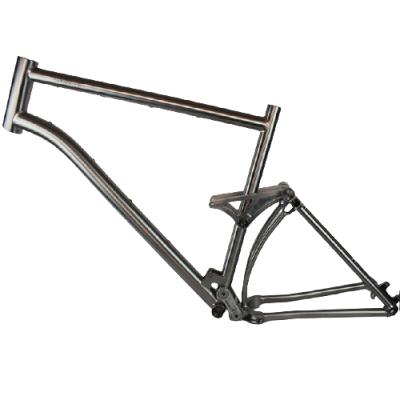 China Suspension Bike Titanium Mountain Bike Frames 27.5er Titanium Suspension Bike Frames Ti 29er Suspension Bike Frames 26er for sale