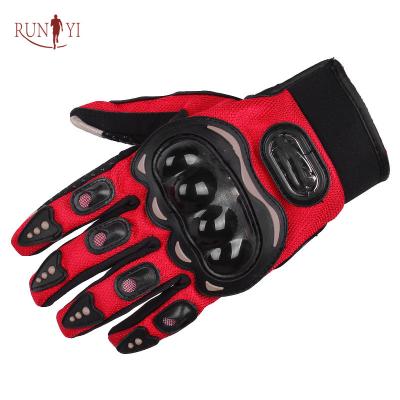 China Runyi Non-slip Wholesale Motorcycle Warm Gloves Waterproof Touch Screen Winter Bikers Riding Motorcycle Racing Gloves for sale