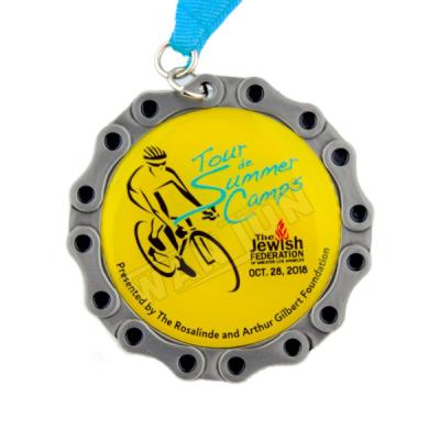 China Europe factory moutain bike custom bicycle sports race medals, race medals cycling for sale