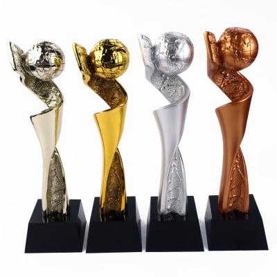 China Wholesale Custom Zinc Alloy Europe Trophy Metal Souvenir Fitness Bodybuilding Trophy for sale